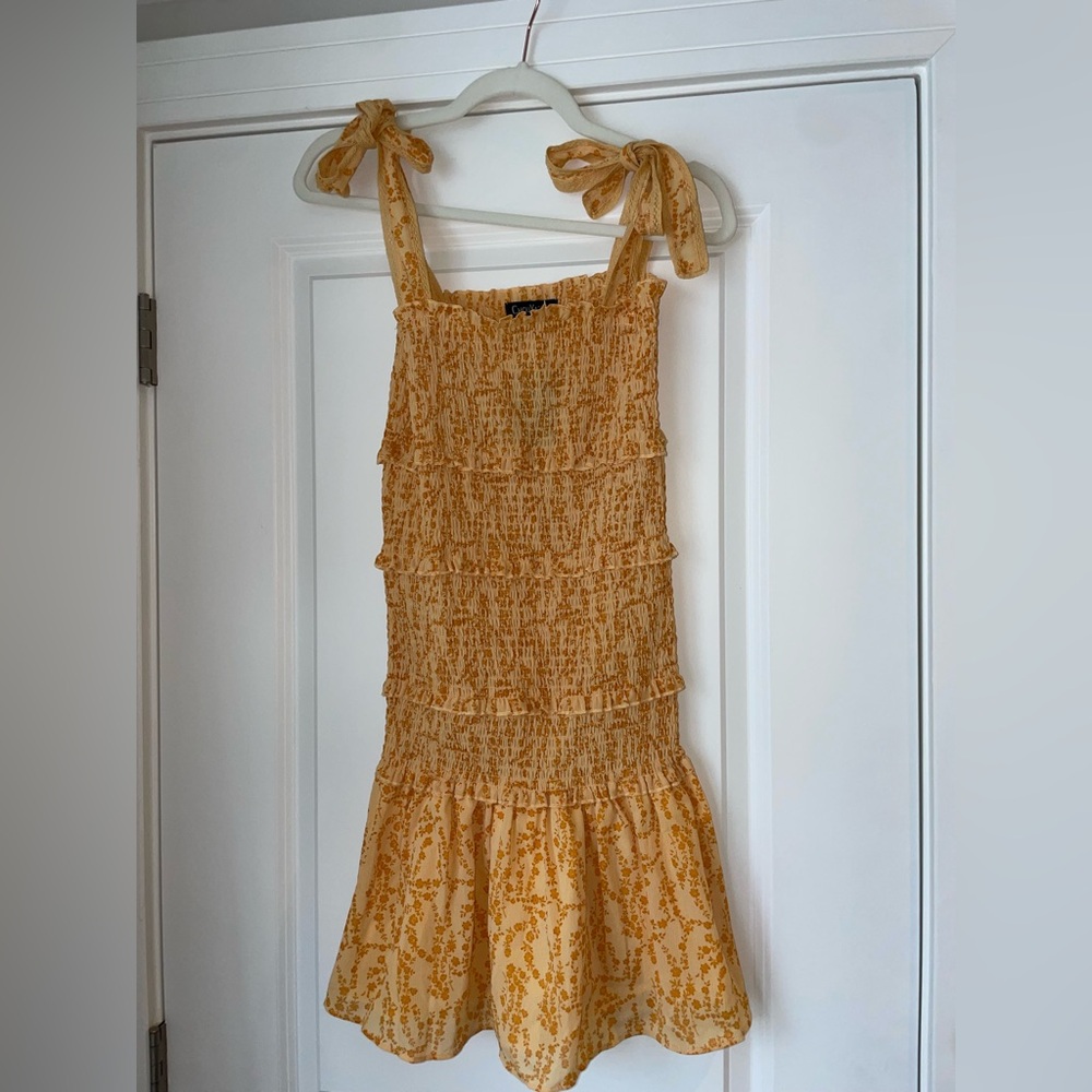 Floral Smocked Dress with Ruffle Straps